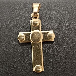 Faro 14K Gold Cross Made In Italy